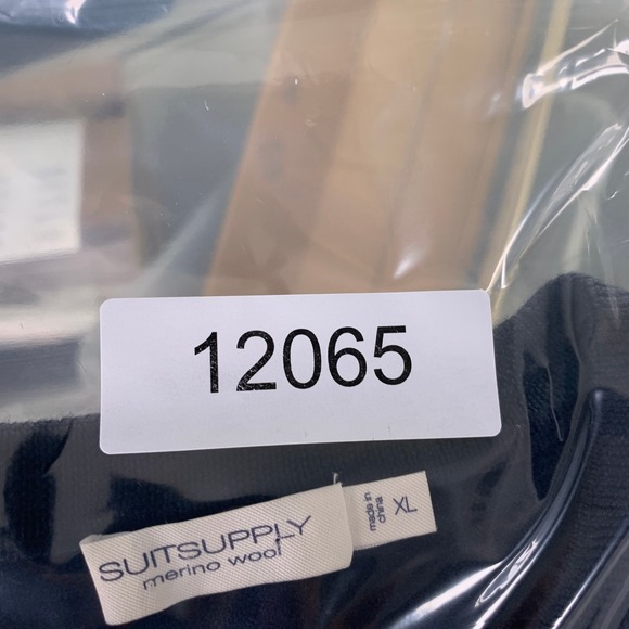 Suitsupply Wool Sweater Men Large Blue Long Sleeve Pullover Old Money - Picture 11 of 11